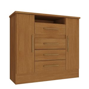 comoda 4 cajones 2 puertas